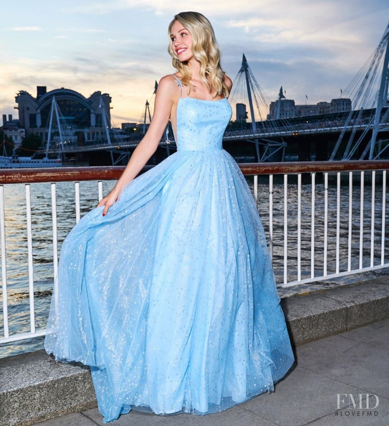 Scarlett Leithold featured in  the Sherri Hill catalogue for Spring/Summer 2019