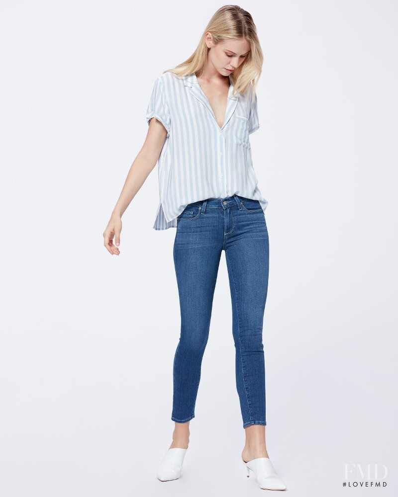 Scarlett Leithold featured in  the Paige Denim catalogue for Summer 2019