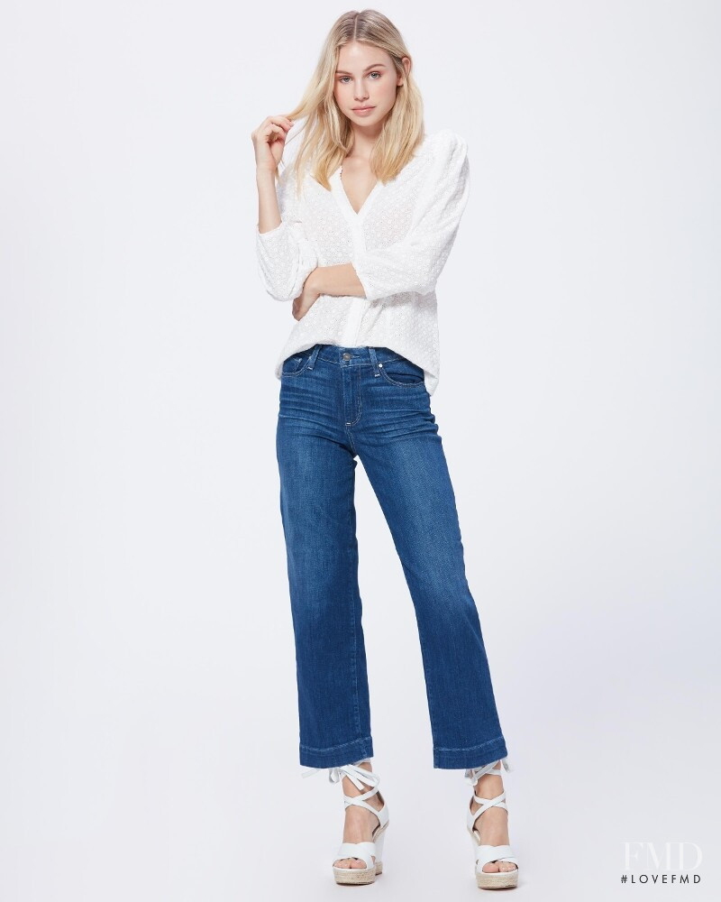 Scarlett Leithold featured in  the Paige Denim catalogue for Summer 2019