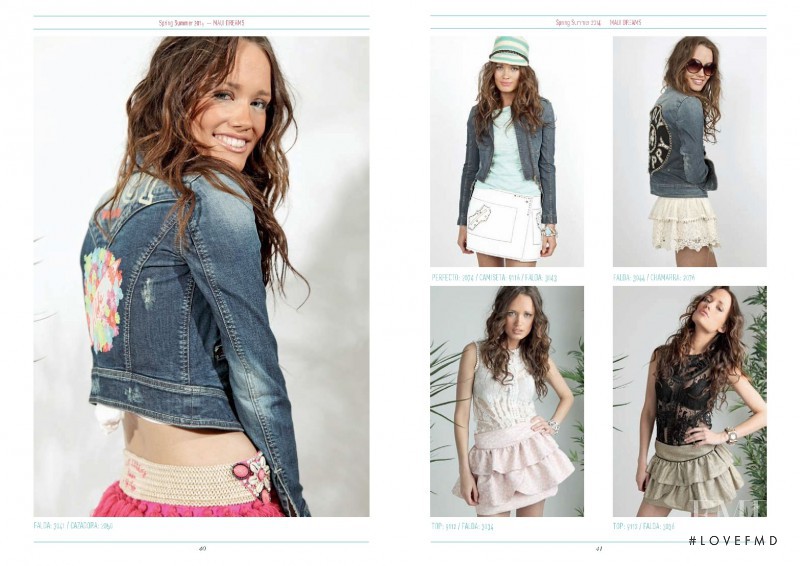 Femke  van Asperen featured in  the H. Preppy Maui Dreams Collection catalogue for Spring/Summer 2014