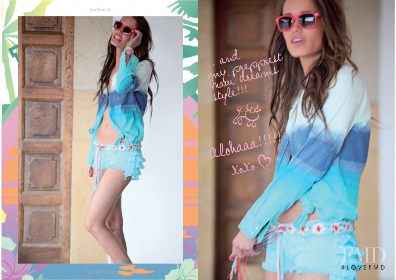 Femke  van Asperen featured in  the H. Preppy Maui Dreams Collection catalogue for Spring/Summer 2014
