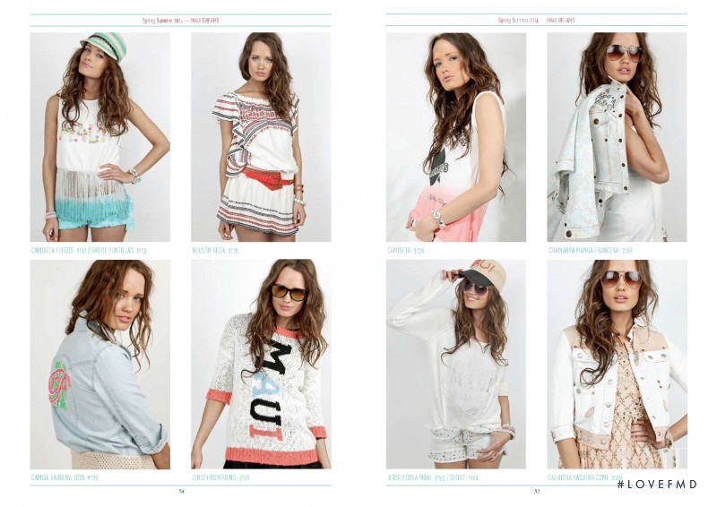 Femke  van Asperen featured in  the H. Preppy Maui Dreams Collection catalogue for Spring/Summer 2014