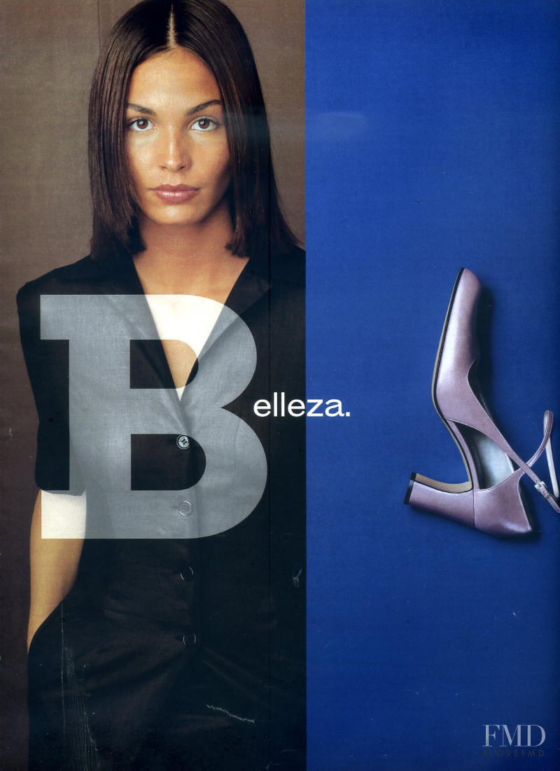 Ines Sastre featured in  the Bally advertisement for Spring/Summer 1998