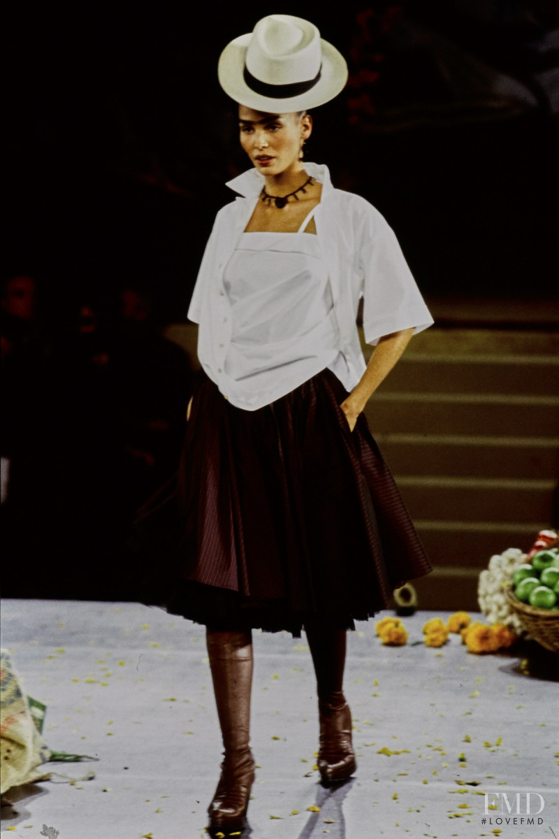 Ines Sastre featured in  the Jean-Paul Gaultier fashion show for Spring/Summer 1998