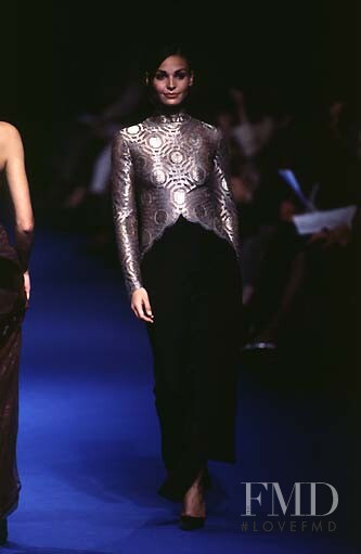 Ines Sastre featured in  the Lanvin fashion show for Autumn/Winter 1997