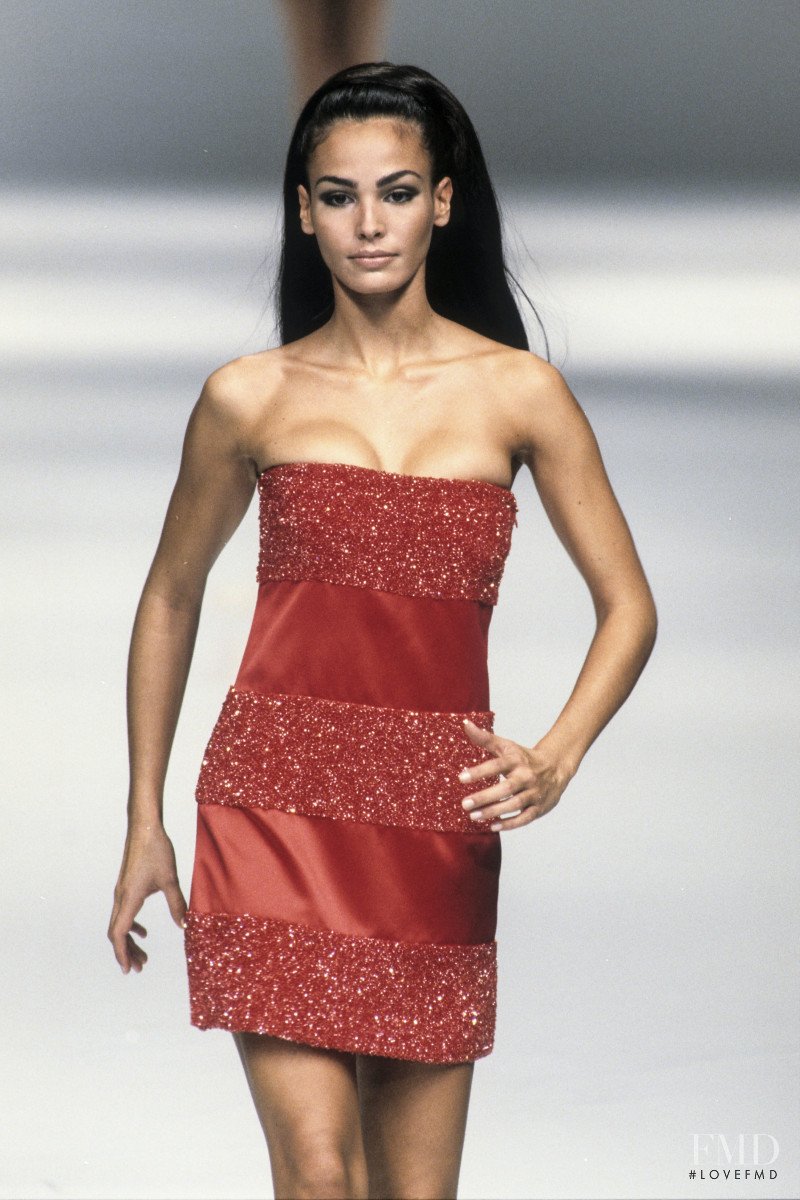 Ines Sastre featured in  the Genny fashion show for Spring/Summer 1996