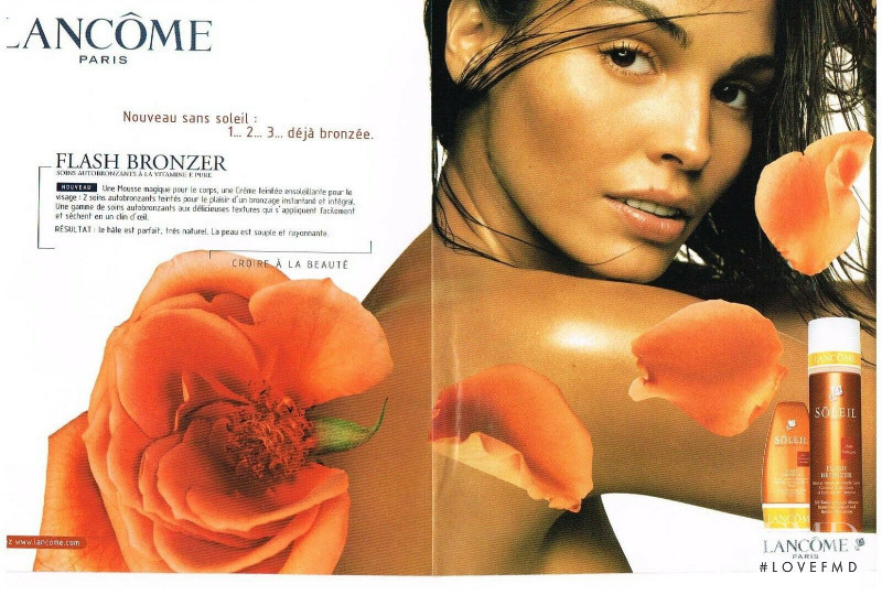 Ines Sastre featured in  the Lancome advertisement for Spring/Summer 1999