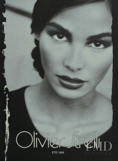 Ines Sastre featured in  the Olivier Strelli advertisement for Spring/Summer 1994