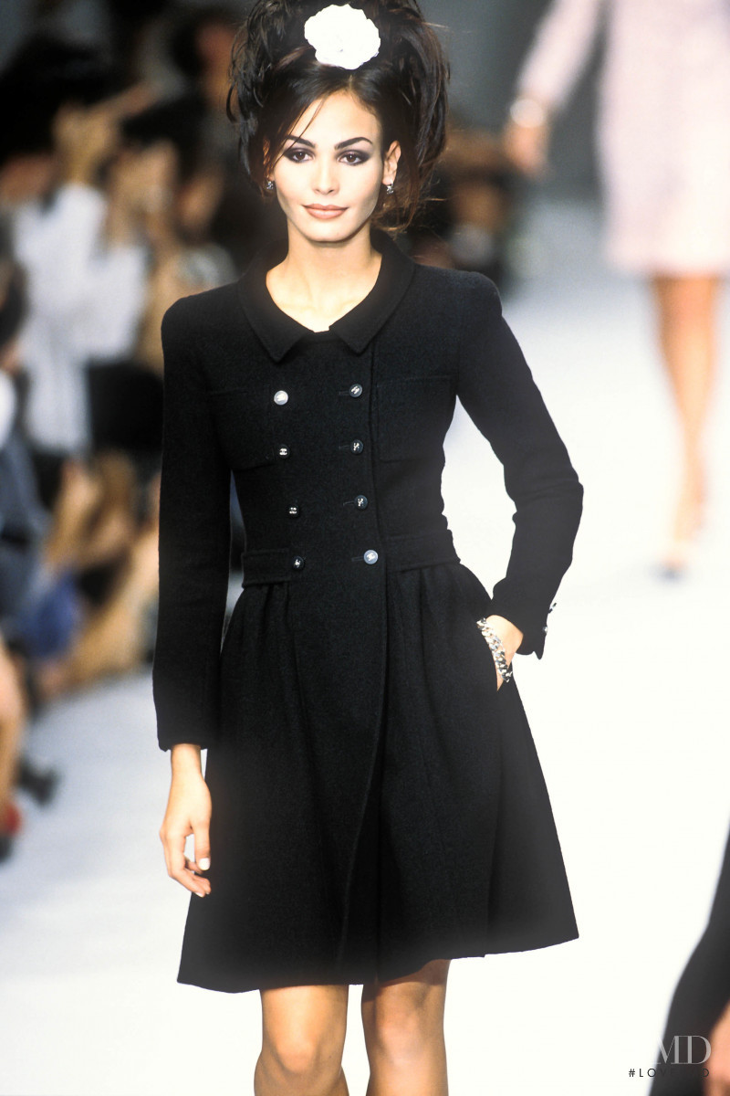Ines Sastre featured in  the Chanel fashion show for Spring/Summer 1996