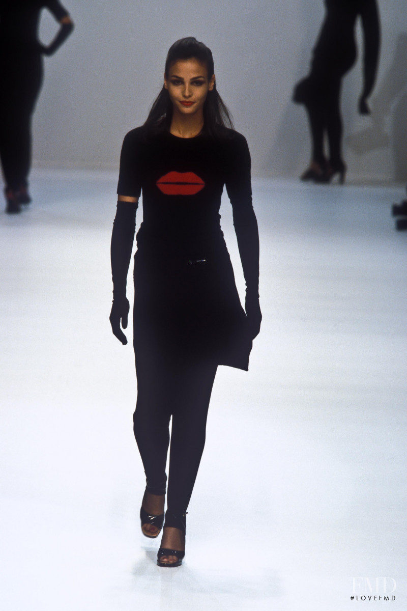 Ines Sastre featured in  the Sonia Rykiel fashion show for Autumn/Winter 1996
