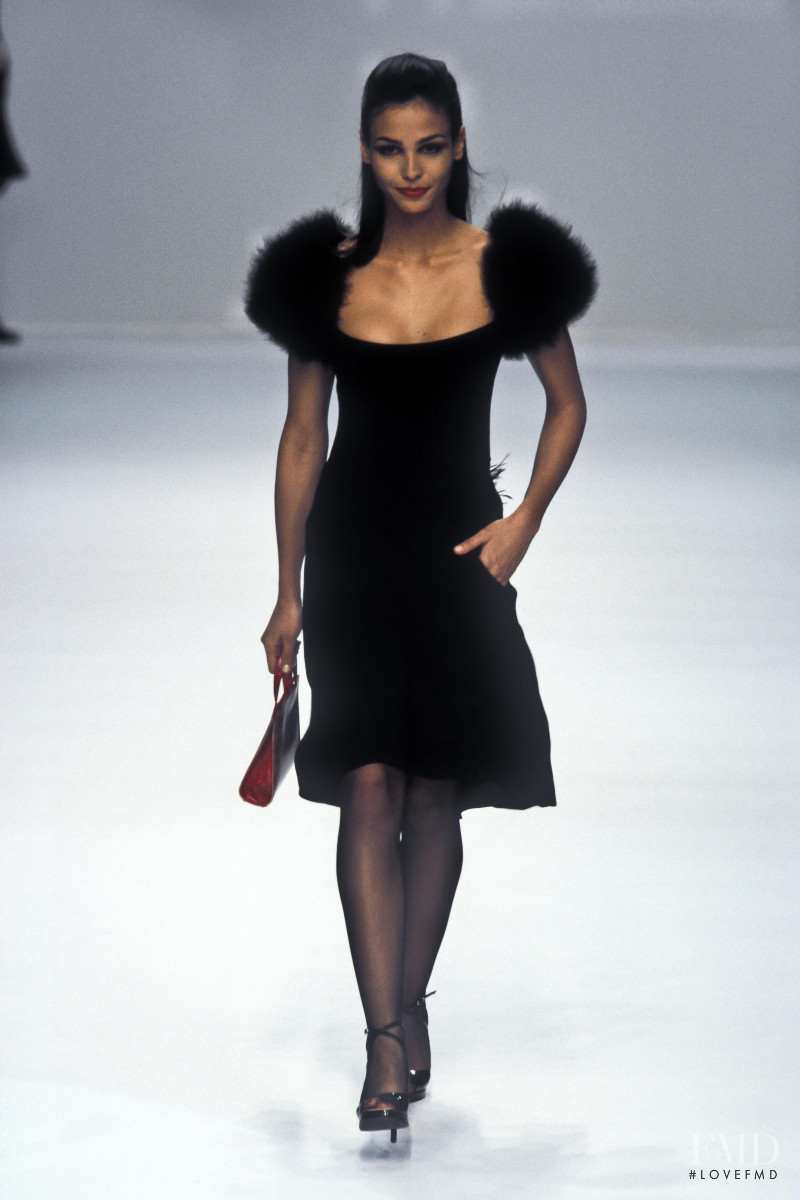Ines Sastre featured in  the Sonia Rykiel fashion show for Autumn/Winter 1996