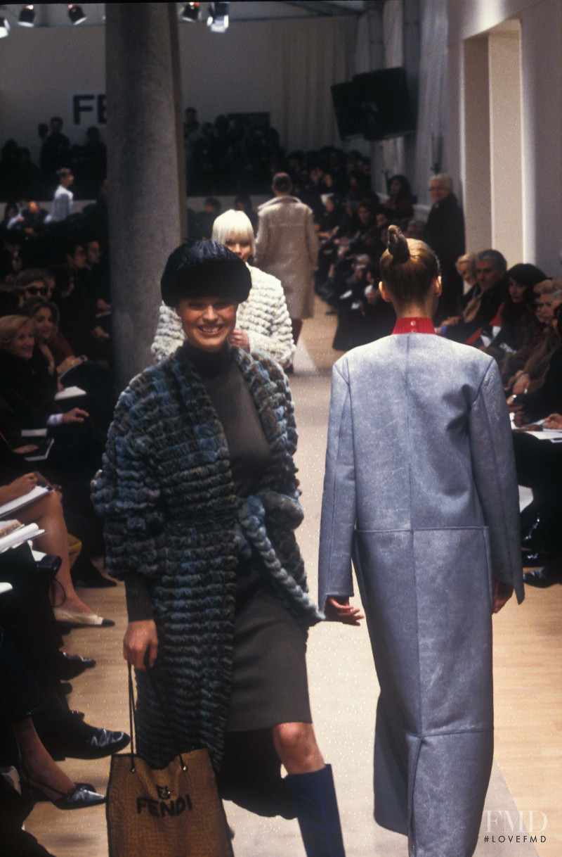 Eva Herzigova featured in  the Fendi fashion show for Autumn/Winter 1996