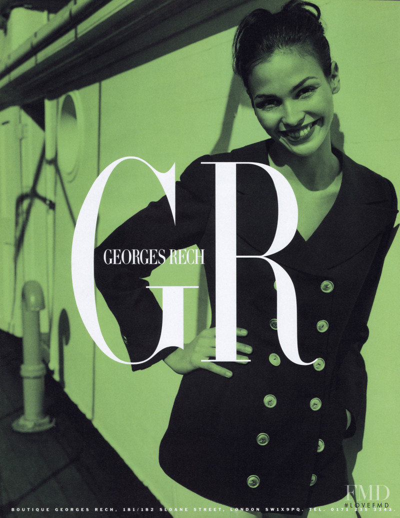 Ines Sastre featured in  the Georges Rech advertisement for Spring/Summer 1997