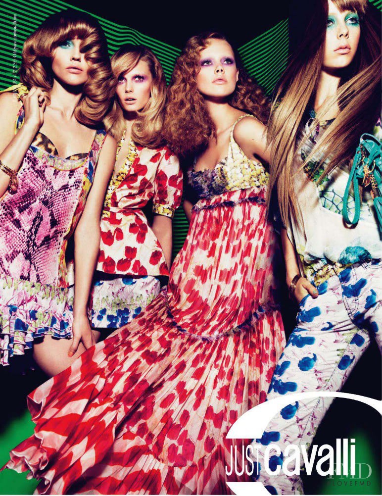 Edie Campbell featured in  the Just Cavalli advertisement for Spring/Summer 2011