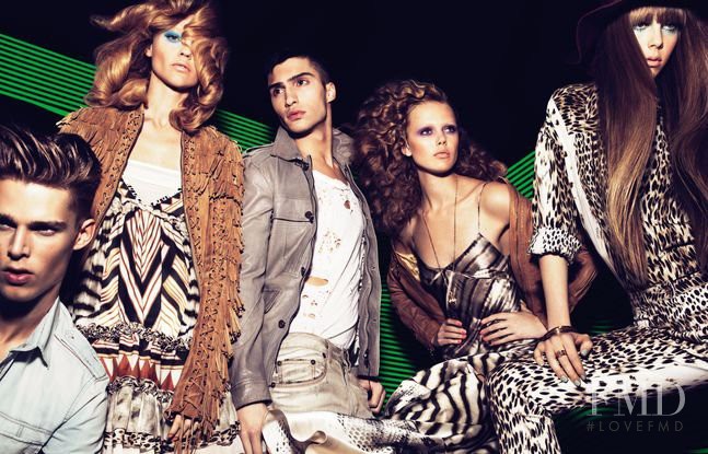 Edie Campbell featured in  the Just Cavalli advertisement for Spring/Summer 2011