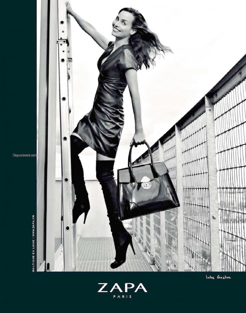 Ines Sastre featured in  the ZAPA advertisement for Autumn/Winter 2009