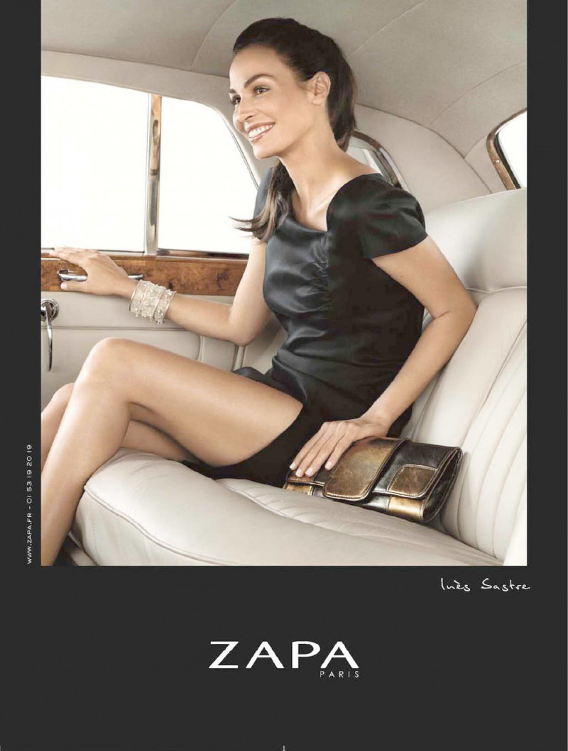 Ines Sastre featured in  the ZAPA advertisement for Autumn/Winter 2009