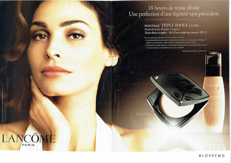 Ines Sastre featured in  the Lancome advertisement for Autumn/Winter 2009