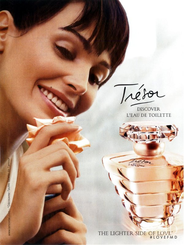 Ines Sastre featured in  the Lancome Tresor advertisement for Spring/Summer 2004