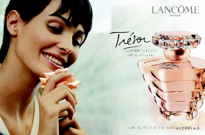 Ines Sastre featured in  the Lancome Tresor advertisement for Spring/Summer 2004