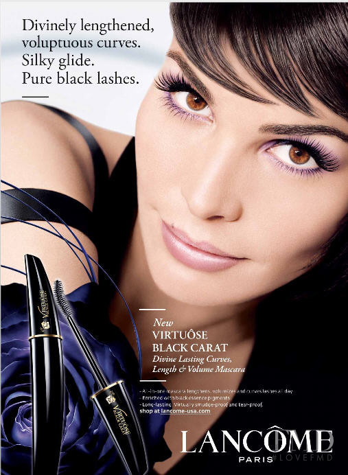 Ines Sastre featured in  the Lancome L\'Absolu Rouge advertisement for Autumn/Winter 2008
