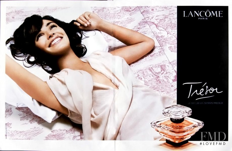 Ines Sastre featured in  the Lancome Tresor Fragrance advertisement for Autumn/Winter 2006