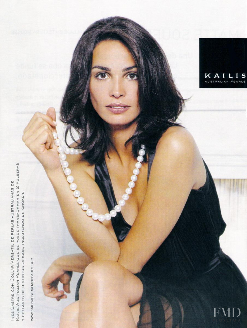 Ines Sastre featured in  the Kailis advertisement for Autumn/Winter 2005