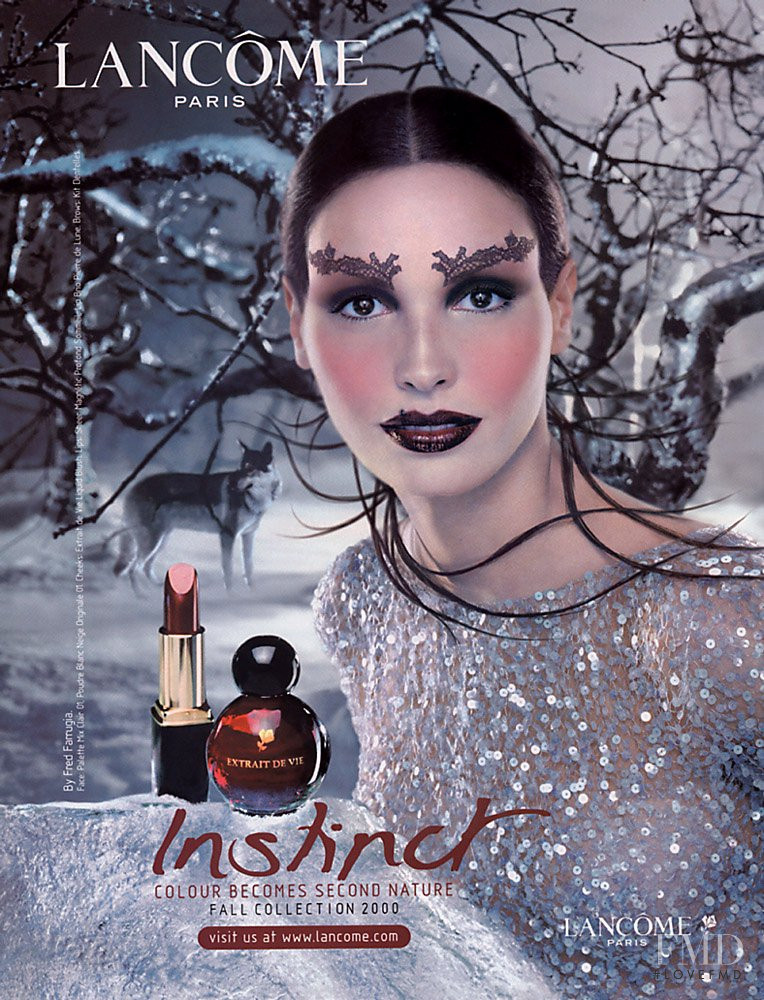Ines Sastre featured in  the Lancome Instinct advertisement for Autumn/Winter 2000