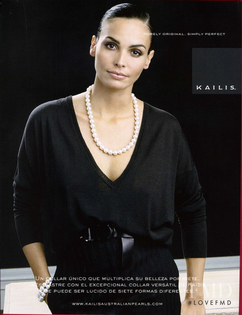 Ines Sastre featured in  the Kailis advertisement for Autumn/Winter 2007