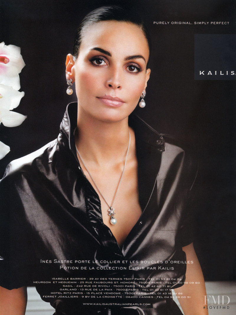 Ines Sastre featured in  the Kailis advertisement for Autumn/Winter 2007