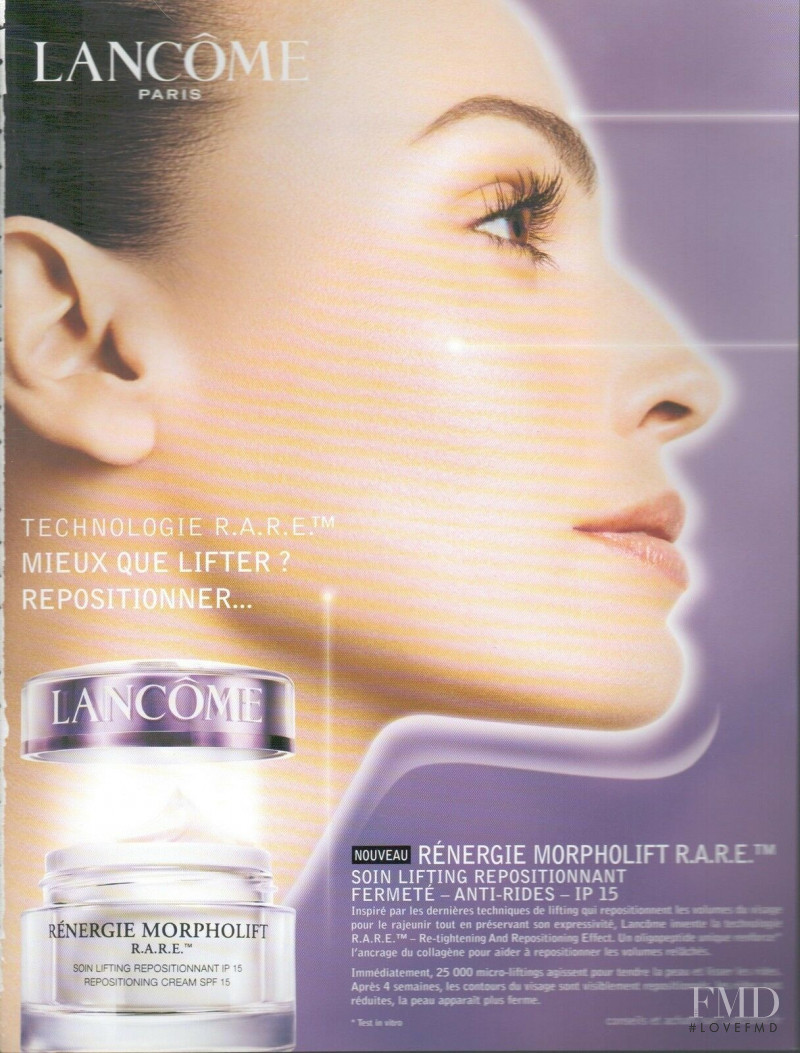 Ines Sastre featured in  the Lancome advertisement for Autumn/Winter 2007