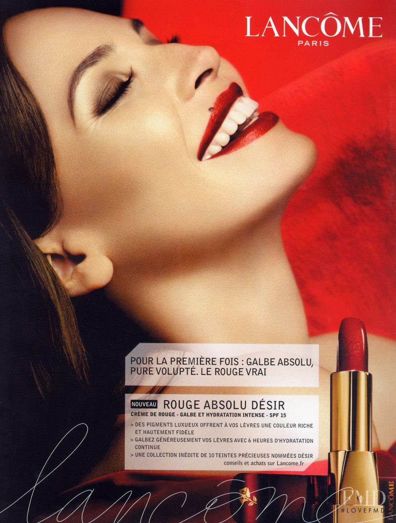 Ines Sastre featured in  the Lancome advertisement for Autumn/Winter 2007