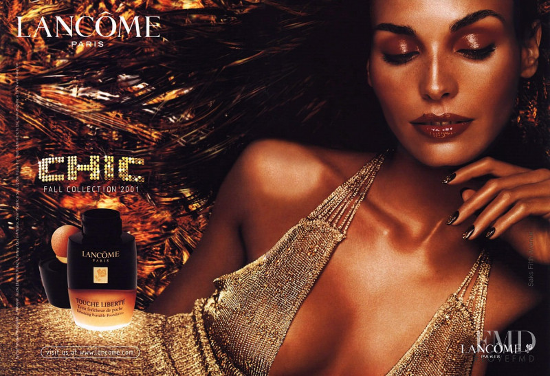 Ines Sastre featured in  the Lancome Chic advertisement for Autumn/Winter 2001
