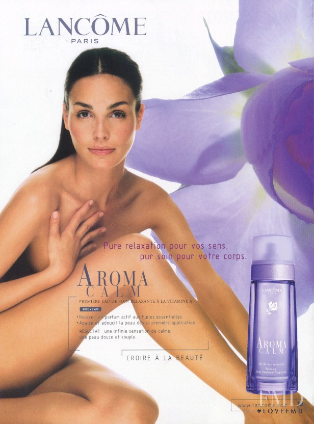 Ines Sastre featured in  the Lancome advertisement for Spring/Summer 2000