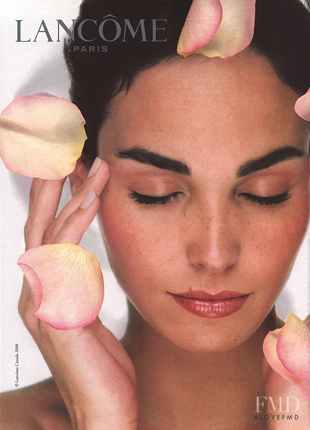 Ines Sastre featured in  the Lancome advertisement for Spring/Summer 2000