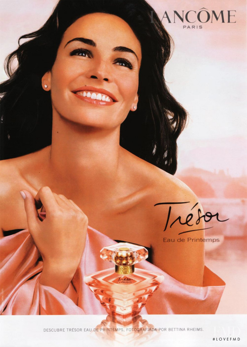 Ines Sastre featured in  the Lancome Tresor advertisement for Spring/Summer 2006