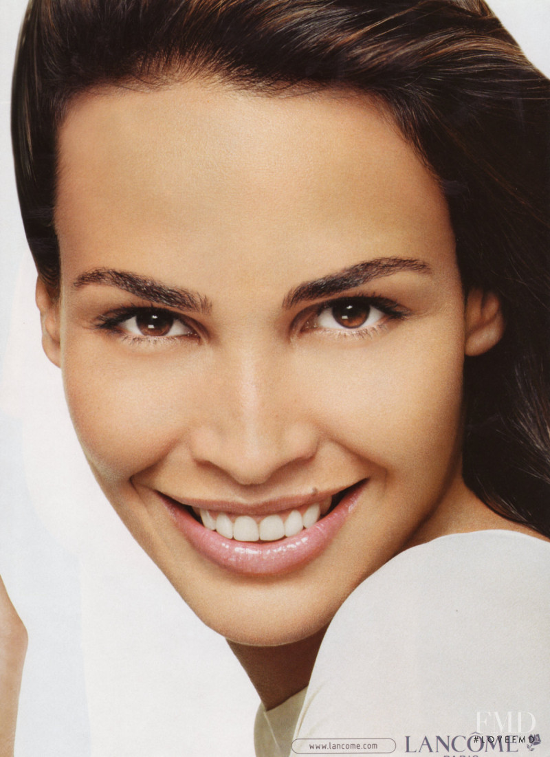 Ines Sastre featured in  the Lancome advertisement for Spring/Summer 2004