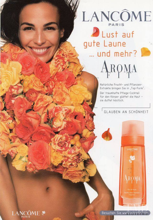 Ines Sastre featured in  the Lancome advertisement for Spring/Summer 2001