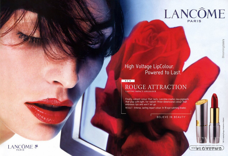 Ines Sastre featured in  the Lancome advertisement for Spring/Summer 2001