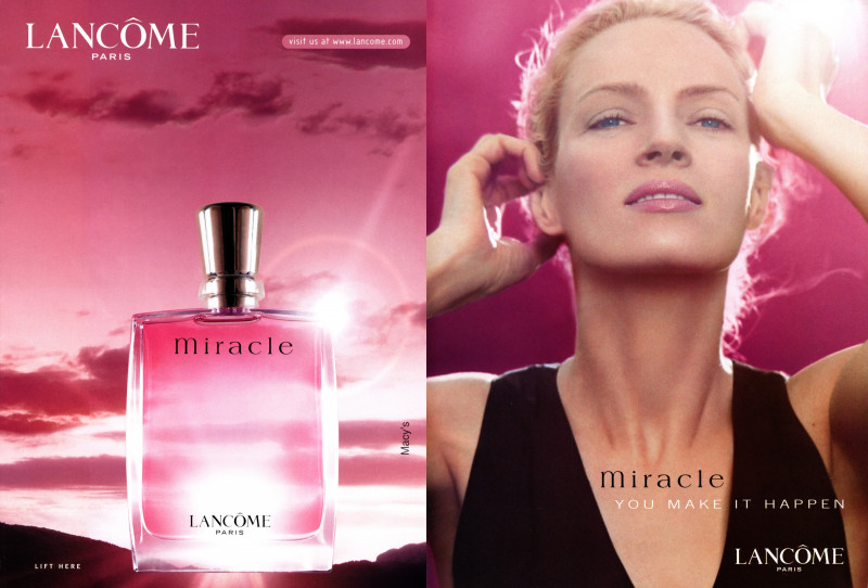 Lancome Miracle Fragrance advertisement for Spring/Summer 2001