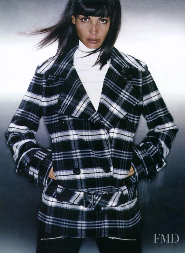 Ines Sastre featured in  the Mango advertisement for Autumn/Winter 2003