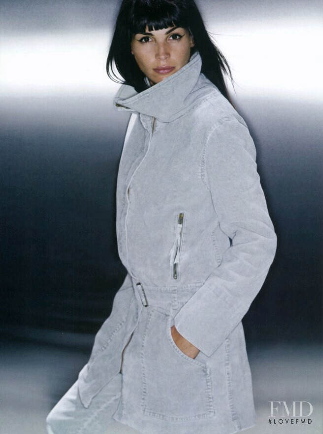 Ines Sastre featured in  the Mango advertisement for Autumn/Winter 2003
