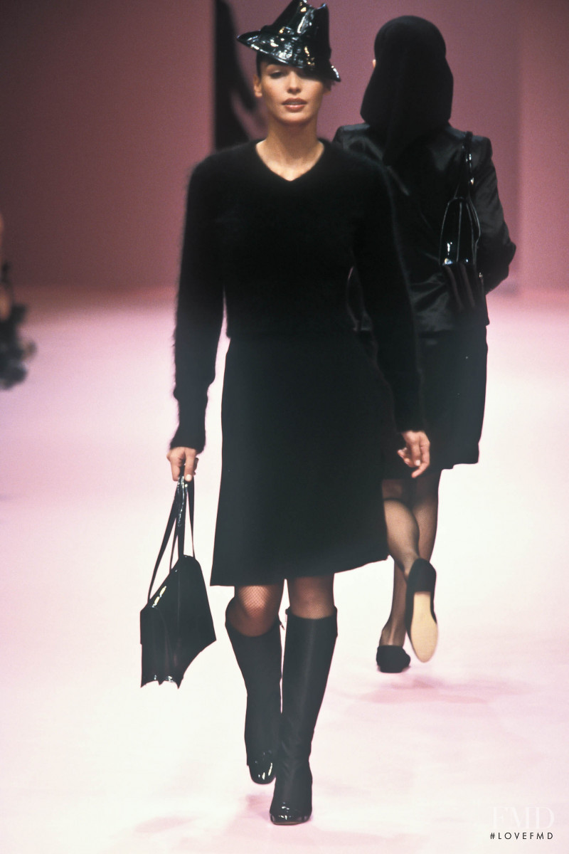 Ines Sastre featured in  the Chantal Thomass fashion show for Autumn/Winter 1996