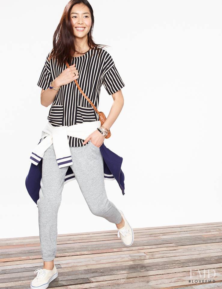 Liu Wen featured in  the Madewell Good Sports advertisement for Spring/Summer 2014