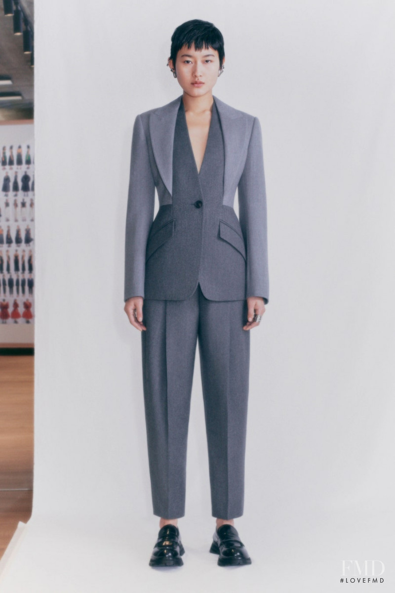 Eny Jaki featured in  the Alexander McQueen lookbook for Pre-Fall 2021