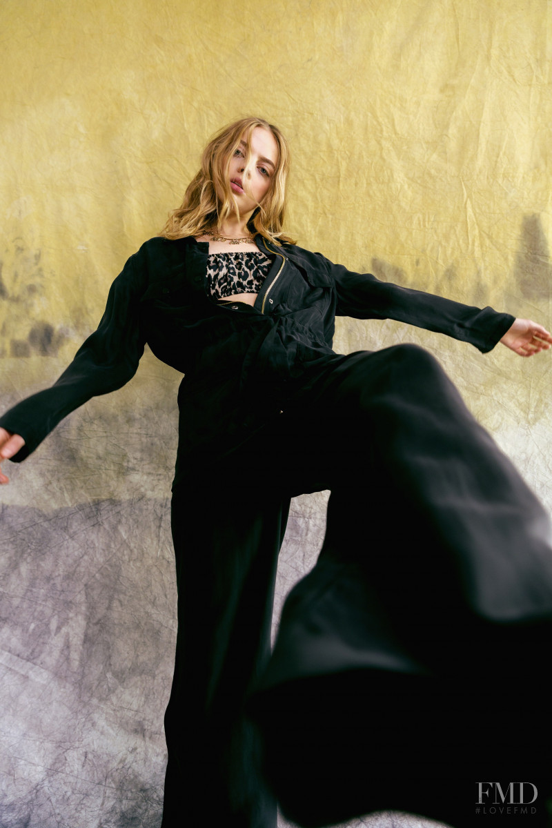 Mariana Zaragoza featured in  the Nicole Miller lookbook for Pre-Fall 2021