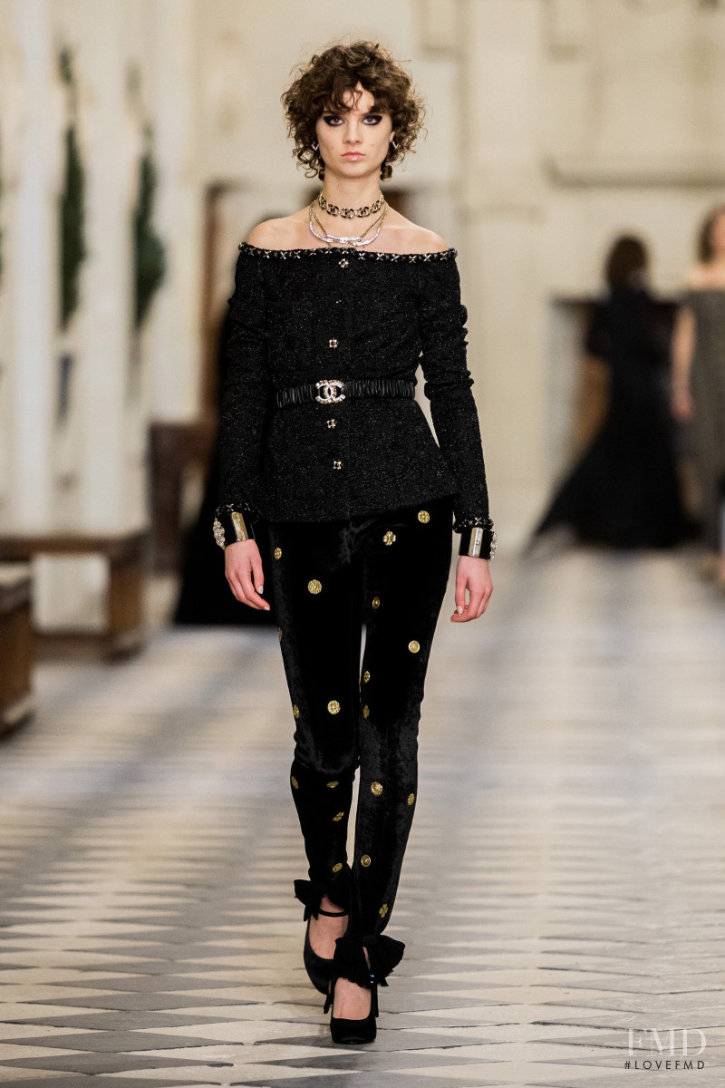 Giselle Norman featured in  the Chanel fashion show for Pre-Fall 2021