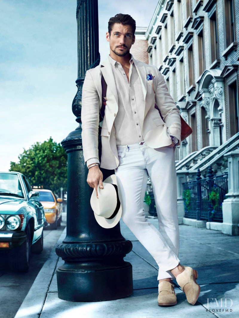 David Gandy featured in  the Massimo Dutti New York City Collection advertisement for Spring/Summer 2014