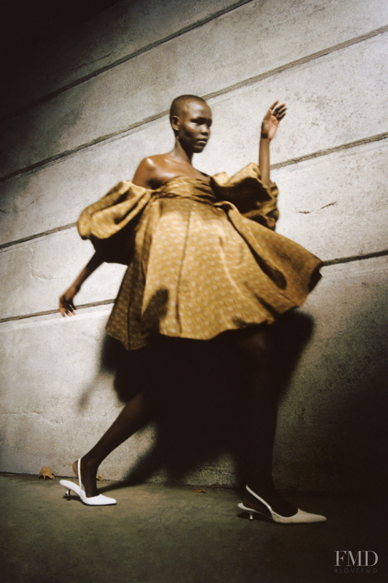 Grace Bol featured in  the Khaite lookbook for Pre-Fall 2021