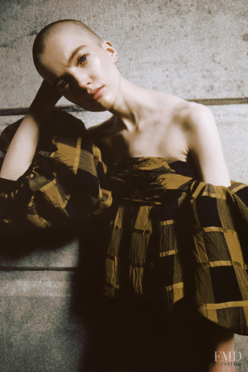 Ruth Bell featured in  the Khaite lookbook for Pre-Fall 2021